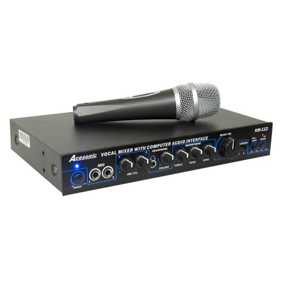 Karaoke Mixer Amplifier With Wireless Microphone